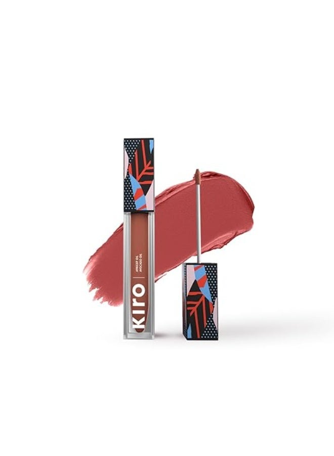 كيرو أحمر شفاه سائل غير لامع من كيرو، لون نيود موكا (خوخ نيود)، 5 مل | غني بالأصباغ، يدوم طويلاً، مرطب | مقاوم للماء، لا يتلطخ، خفيف الوزن | غني بزيت الأفوكادو والمشمش - Image 1